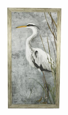 50.5" x 26.5" White Heron Gray 2 Gel