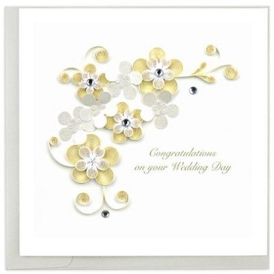 6" x 6" Quilling Wedding Card