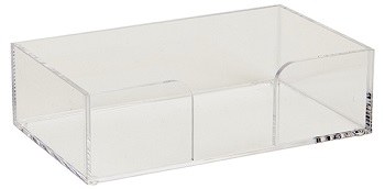 5" x 8" Clear Acrylic Guest Towel Holder