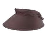 4" Brim Charcoal Lycra Visor