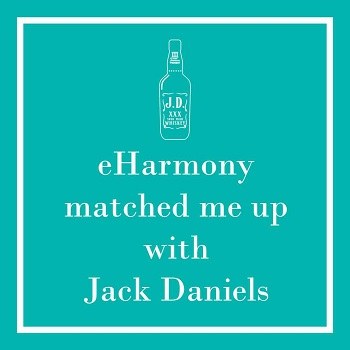 5" Square eHarmony Matched Me Paper Beverage Napkins