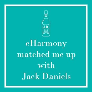 5" Square eHarmony Matched Me Paper Beverage Napkins