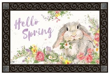 18" x 30" Hello Spring Doormat