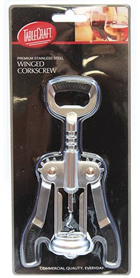 8" Stainless Steel Winged Corkscrew