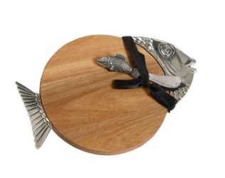 12" Fish Cutting Board with Spreader