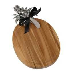 11" Pineapple Cutting Board with Spreader