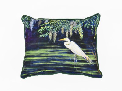 11" x 14" Egret Lagoon Indoor and Outdoor Pillow