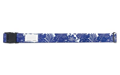 71" Blue Hibiscus Luggage Strap