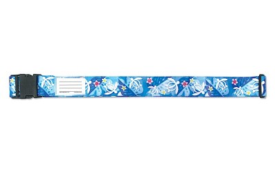 71" Blue Turtle Luggage Strap