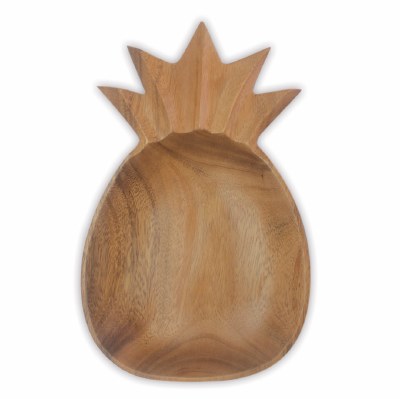 8" Wooden Pineapple Bowl