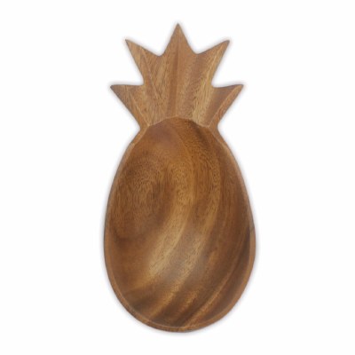 9" Wooden Pineapple Bowl