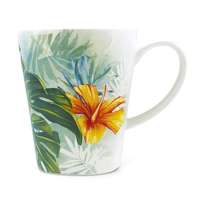 13 Oz Tropical Garden Ceramic Mug
