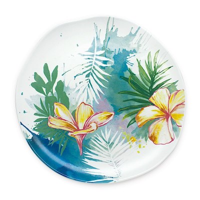 8" Tropical Garden Ceramic Salad Plate