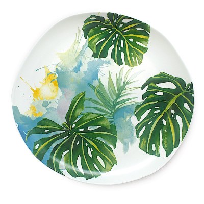 11" Tropical Garden Ceramic Dinner Plate