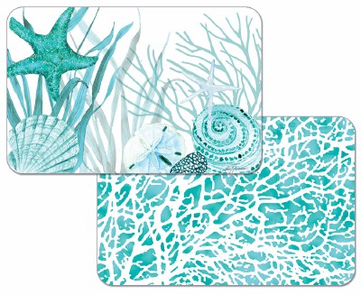 11" x 17" Coral Life Reversible Placemat
