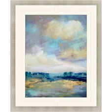33" x 27" Opaline Horizon Framed