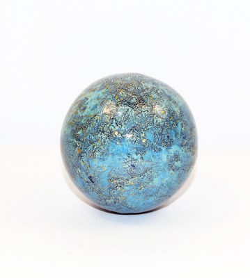 3" Azul Chispas Orb Glass