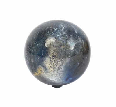 4" Blue Gray Orb Glass