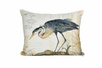 19" x 24" Heron On Log Pillow