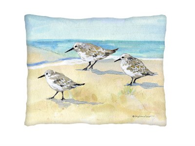 19" x 24" Sandpipers on Beach Pillow