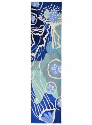 2' x 5' Ocean Jellyfish Rug