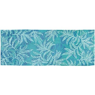 1.9' x 4.6' Blue Rainforest Rug