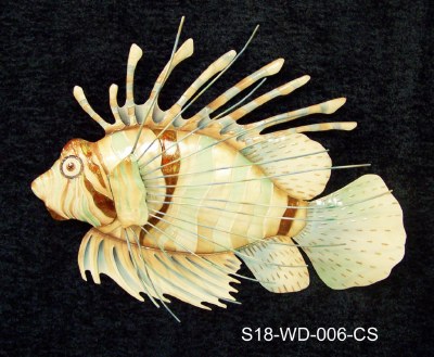 16" Capiz Lionfish Plaque
