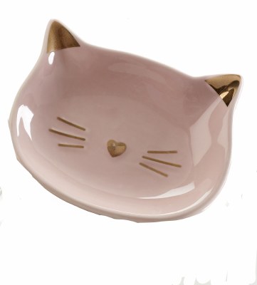 3" Pink Cat Face Dish