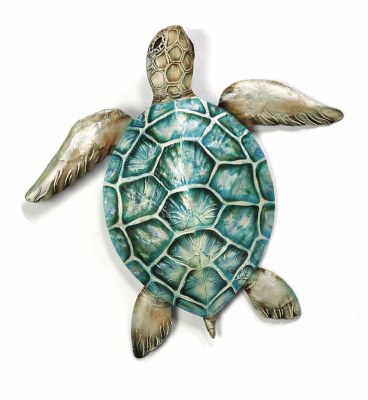 16" Green Sea Turtle Capiz Plaque