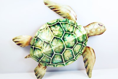 22" Green Sea Turtle Capiz Plaque