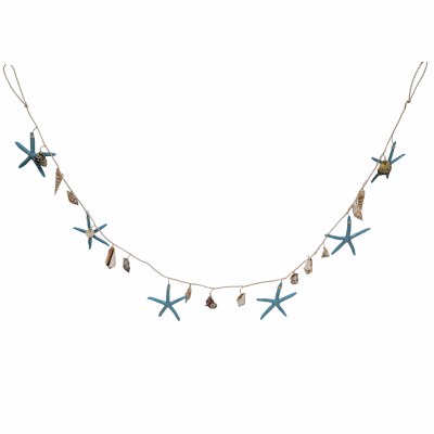 59" Blue Starfish Shells Garland