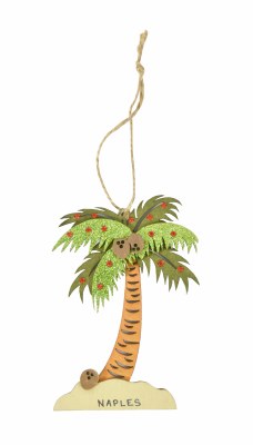 Naples Palm Wood Ornament