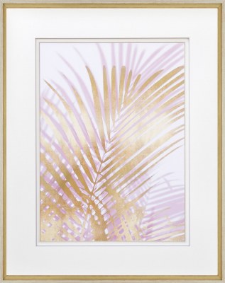 34" x 28" Golden Palm Shadow 1 Framed Print