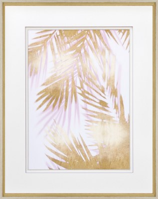 34" x 28" Golden Palm Shadow 2 Framed Print