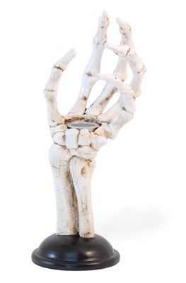 8" Skeleton Hand Taper Candleholder Halloween Decoration