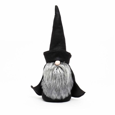19" Halloween Black Dracula Gnome Decoration