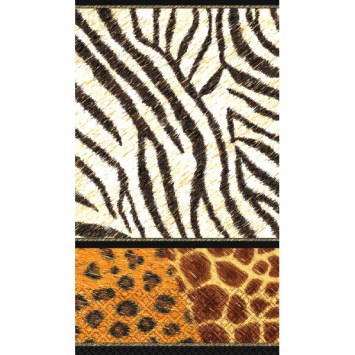 8" x 5" Animal Print Guest Towel