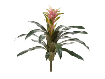 22" Faux Mueve and Green Star Bromeliad