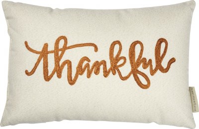 10" x 15" Thankful Pillow Fall and Thanksgiving Decoration