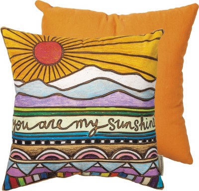 16" Square Multicolored My Sunshine Pillow