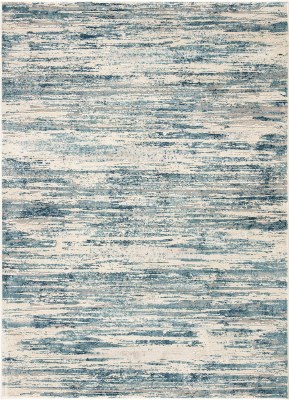 5' x 7.6' Blue and White Cirque 33 Rug