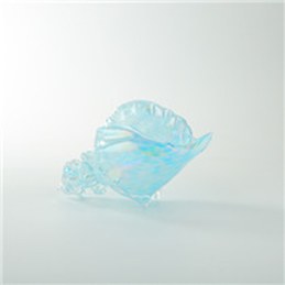 5" Light Blue Glass Shell