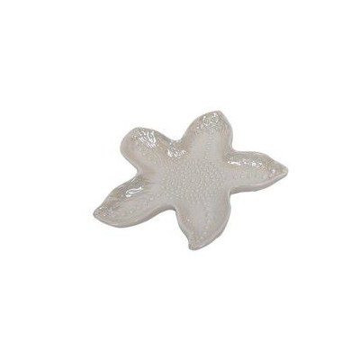 6" White Ceramic Starfish Dish