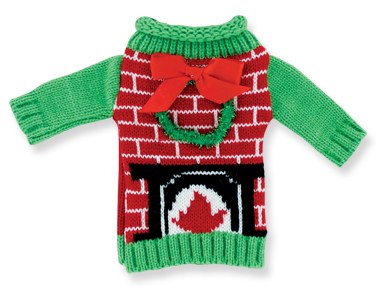 Fire Place Sweater Bottle Cover