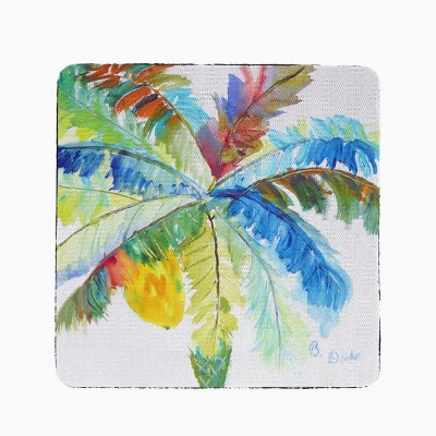 4" Multicolor Big Palm Coaster