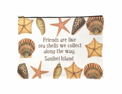 Sanibel Friends Shells Zipper Bag
