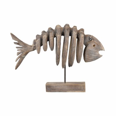 18" Driftwood Bonefish Sculpture