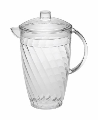 2.75 QT Clear Spiral Pitcher