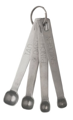 Set of 4 Stainless Steel Spice Spoons