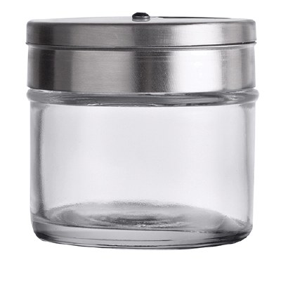 3 Oz Stainless Steel and Glass Spice Shaker